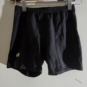 Black Athletic Shorts with Logo